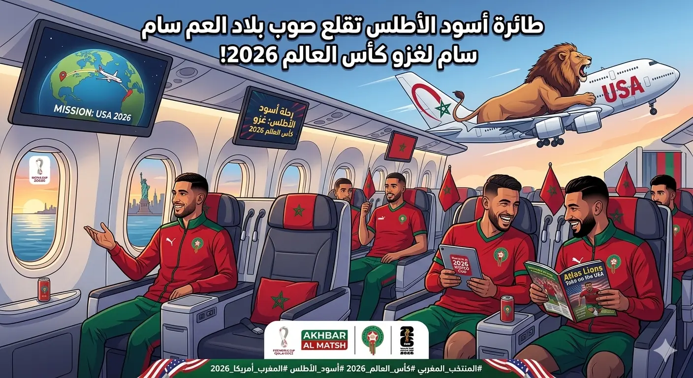 رسميًا.. المنتخب المغربي يطير إلى أمريكا لكتابة التاريخ في كأس العالم2026